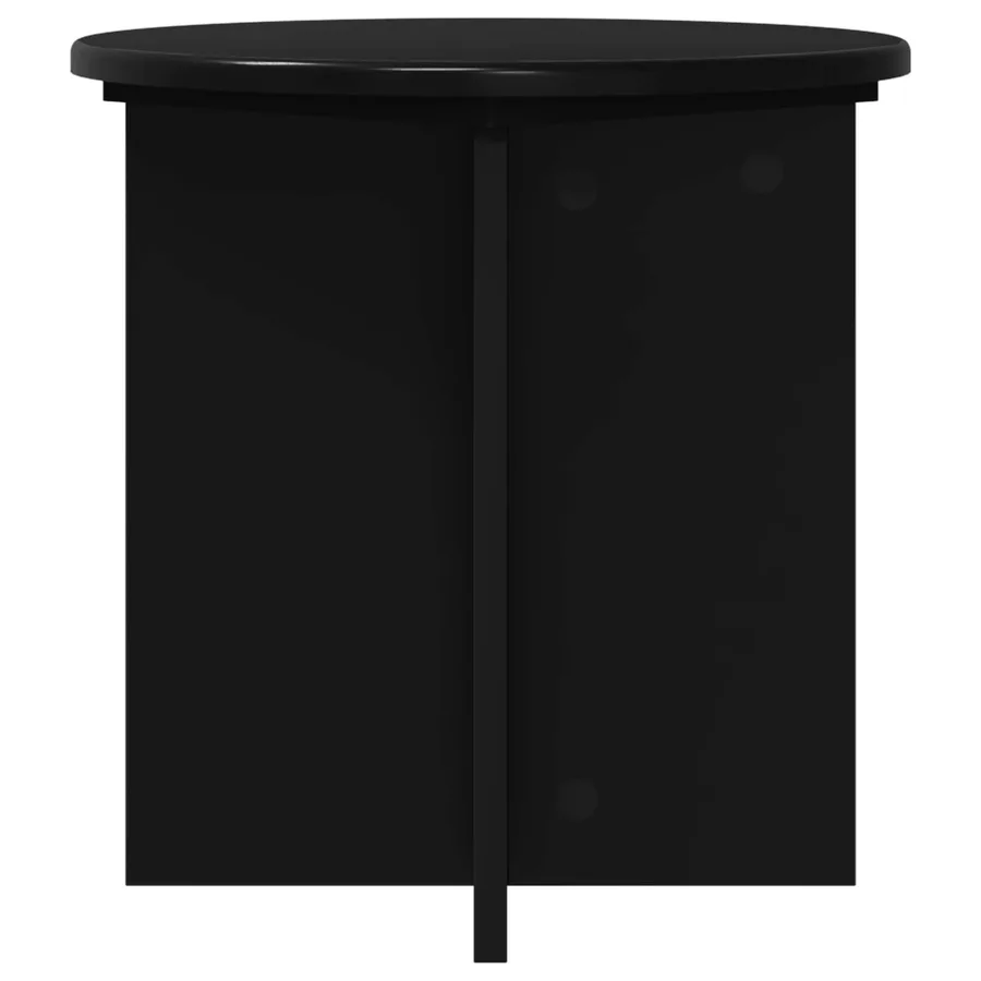 Support de Plante 2 pcs Noir 40 x 40 x 40 cm Bois d'ingénierie - 7