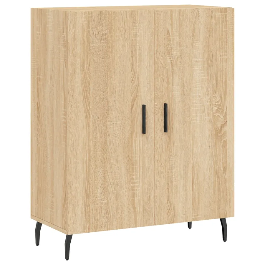 Buffet haut Chêne sonoma 69,5x34x180 cm Bois d'ingénierie - 7