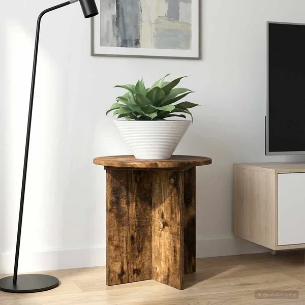 Support de Plante 2 pcs Chêne fumé 40 x 40 x 40 cm