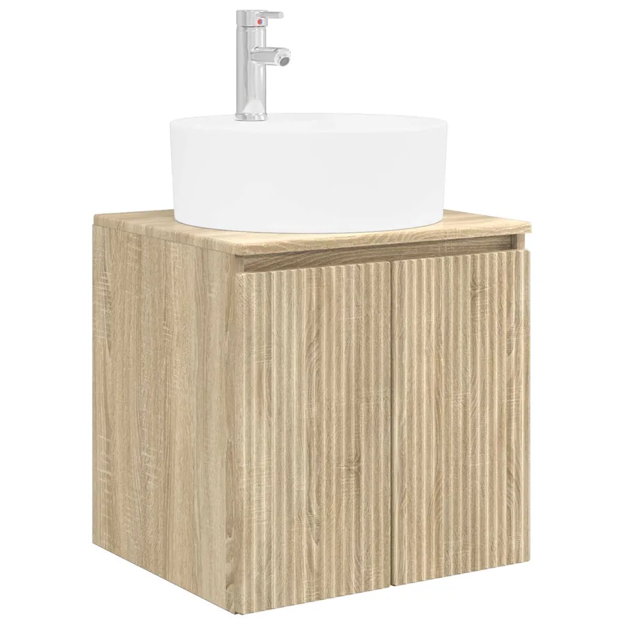 Vanité de lavabo mural Chêne Sonoma 49,5 x 44,5 x 65 cm - 2