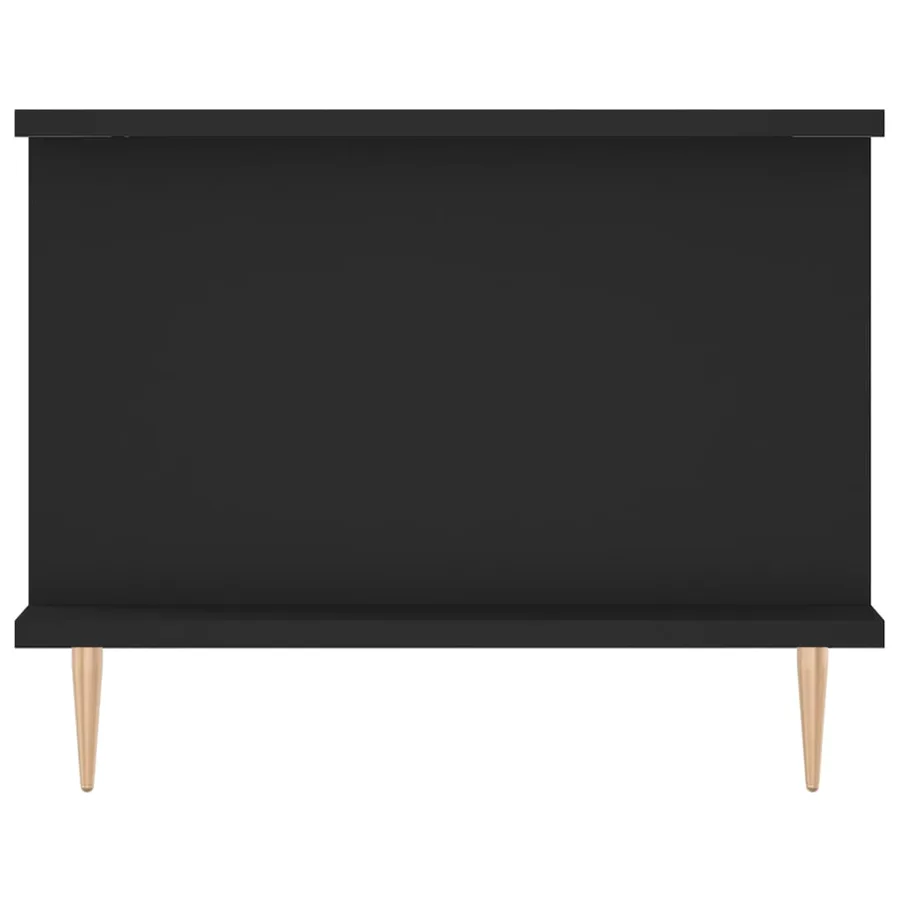 Table basse noir 90x50x40 cm bois d'ingénierie - 7