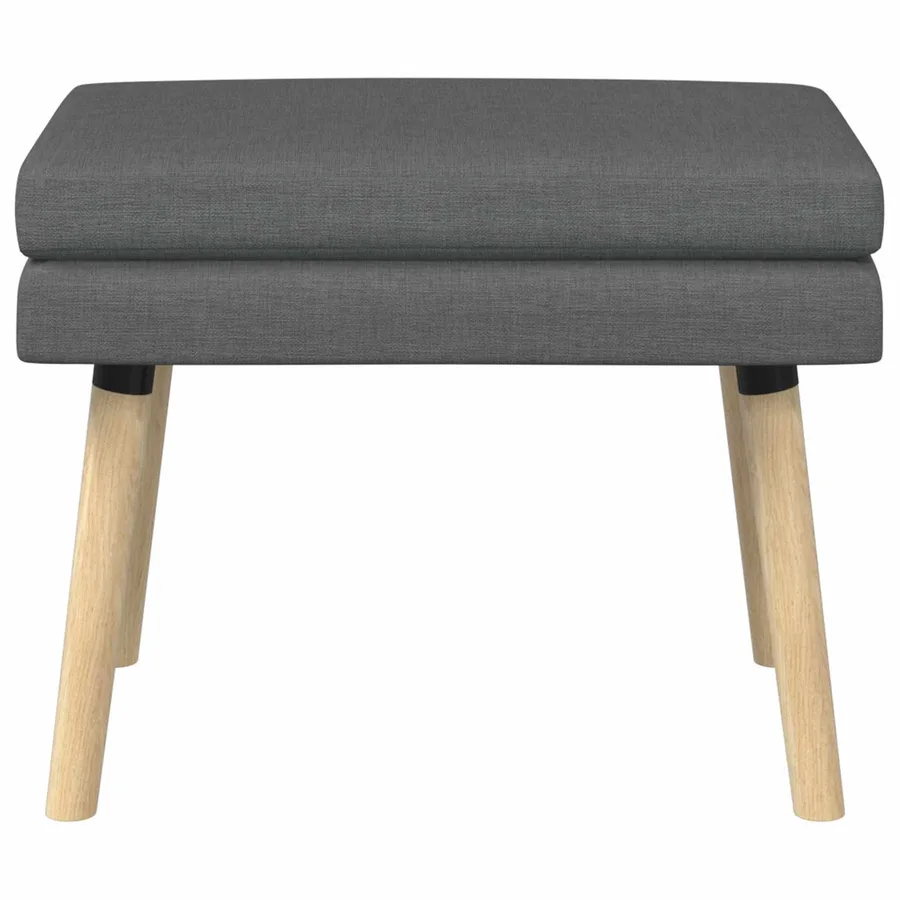 Banc à double couche Gris foncé 60 x 40 x 46 cm Tissu - 5