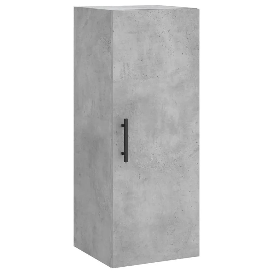 Buffet haut Gris béton 34,5x34x180 cm Bois d'ingénierie - 5