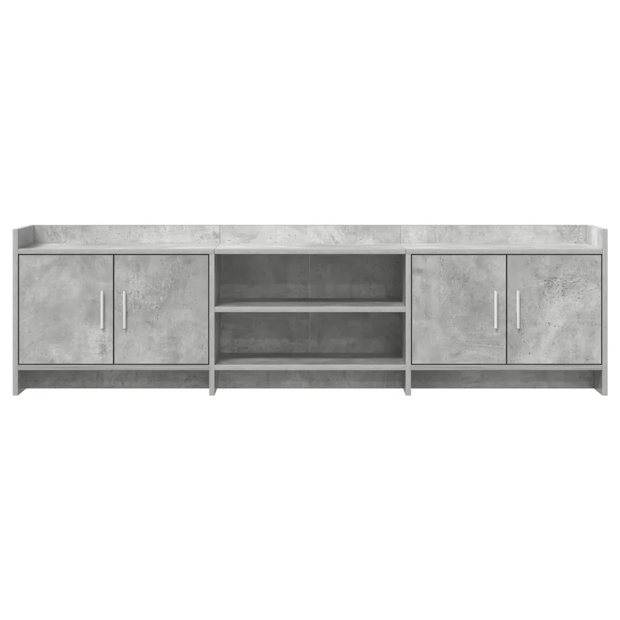 Meuble TV 168 x 33 x 47 cm Gris béton Bois d'ingénierie - 5