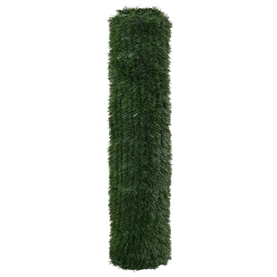 Clôture Artificielle Vert foncé 1,5 x 4 m PVC et Acier - 3