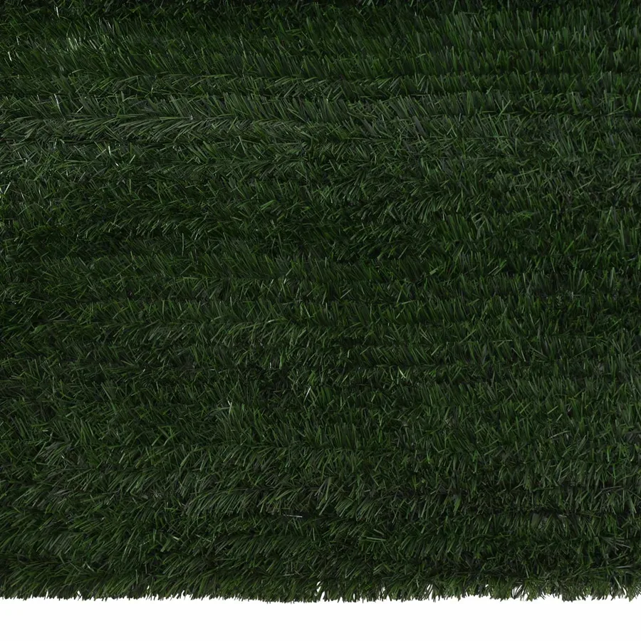 Clôture Artificielle Vert foncé 1,5 x 4 m PVC et Acier - 4