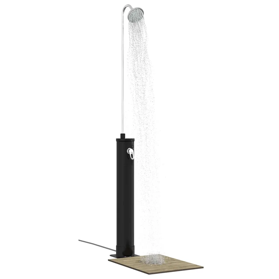 Douche Solaire avec Tête de Douche 20 l Noir - 3