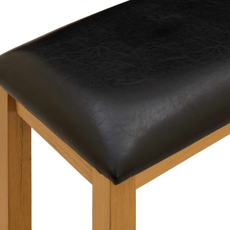 Banc de salle à manger 95 x 32 x 45 cm Bois de chêne massif - 5