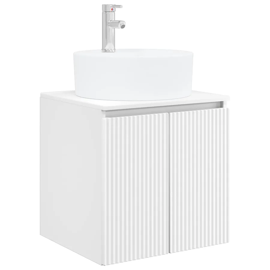 Ensemble d'armoire de salle de bain 4 pcs Blanc - 5