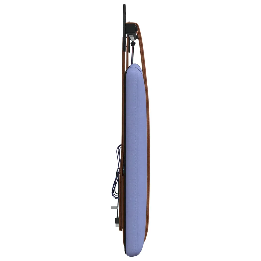 Tête de lit suspendue Avec lumière LED Bleu denim PU antique - 7