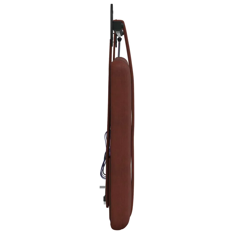 Tête de lit suspendue Avec lumière LED Brun Brillant PU antique - 7