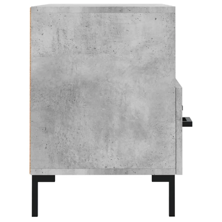 Meuble TV Gris béton 80x36x50 cm Bois d'ingénierie - 7