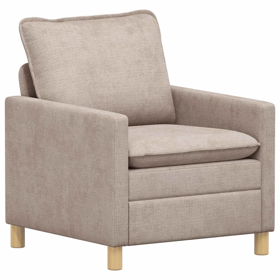 Ensemble de Canapés 2 pcs Beige Polyester - 3