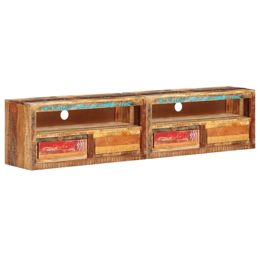 Meubles TV 2 pcs 88x30x40 cm Bois de récupération solide