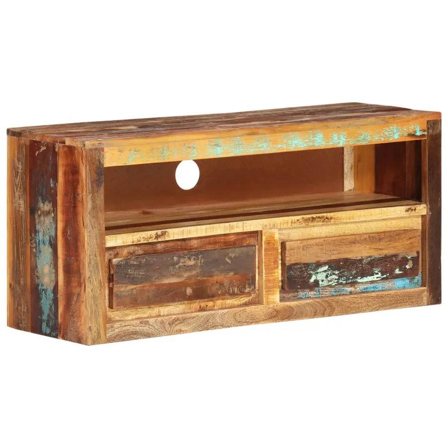 Meubles TV 2 pcs 88x30x40 cm Bois de récupération solide - 10