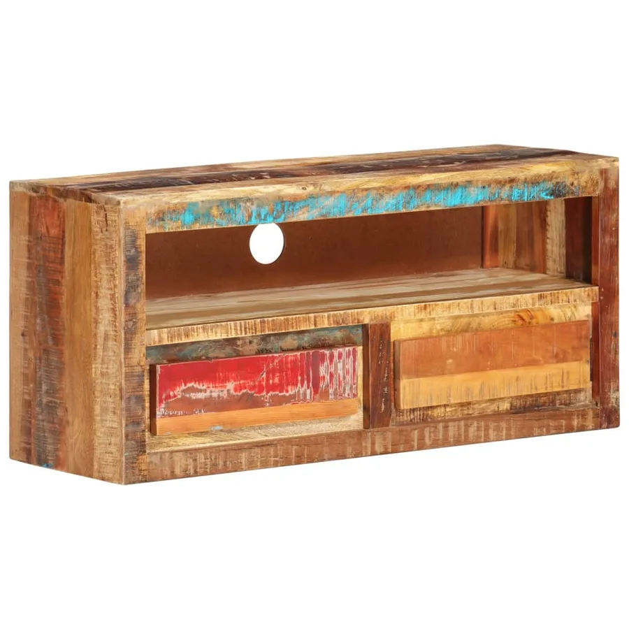 Meubles TV 2 pcs 88x30x40 cm Bois de récupération solide - 2