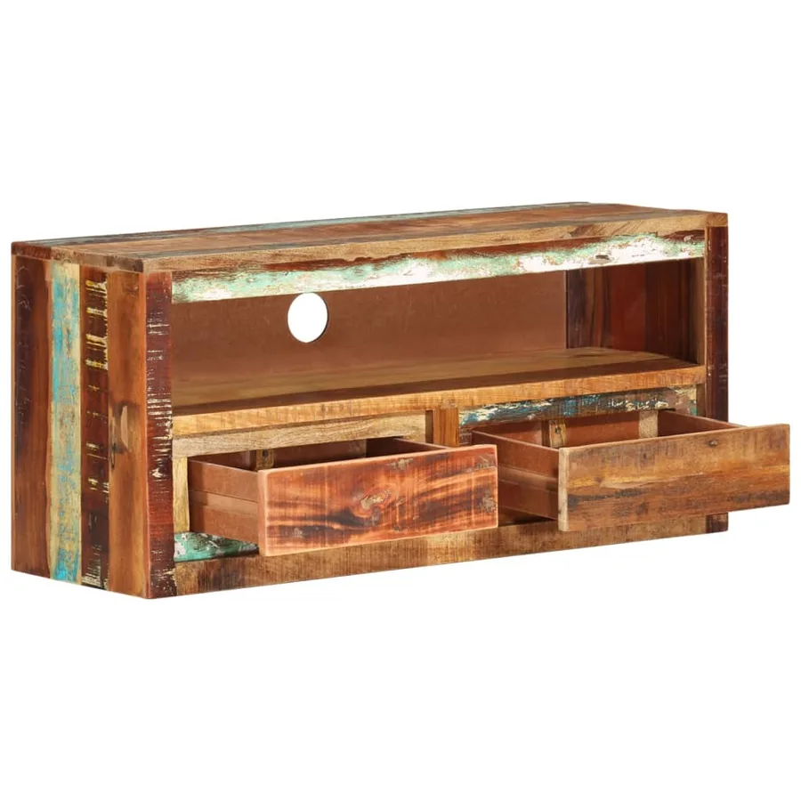 Meubles TV 2 pcs 88x30x40 cm Bois de récupération solide - 5