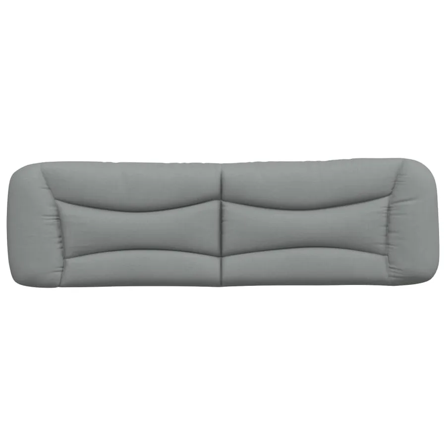 Coussin de tête de lit Hvar gris clair 183 cm tissu - 5