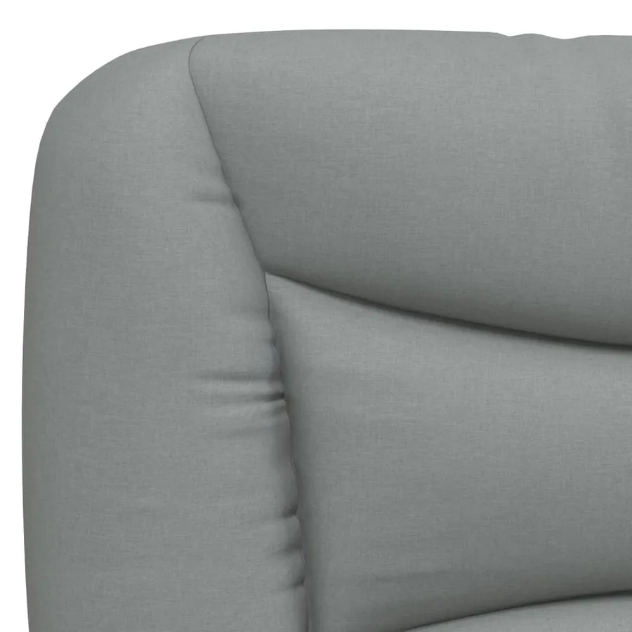 Coussin de tête de lit Hvar gris clair 183 cm tissu - 8