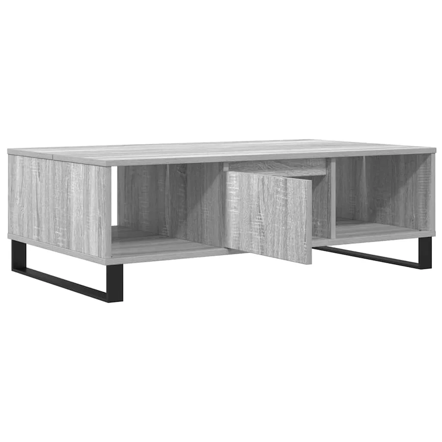 Table basse sonoma gris 104x60x35 cm bois d'ingénierie - 4