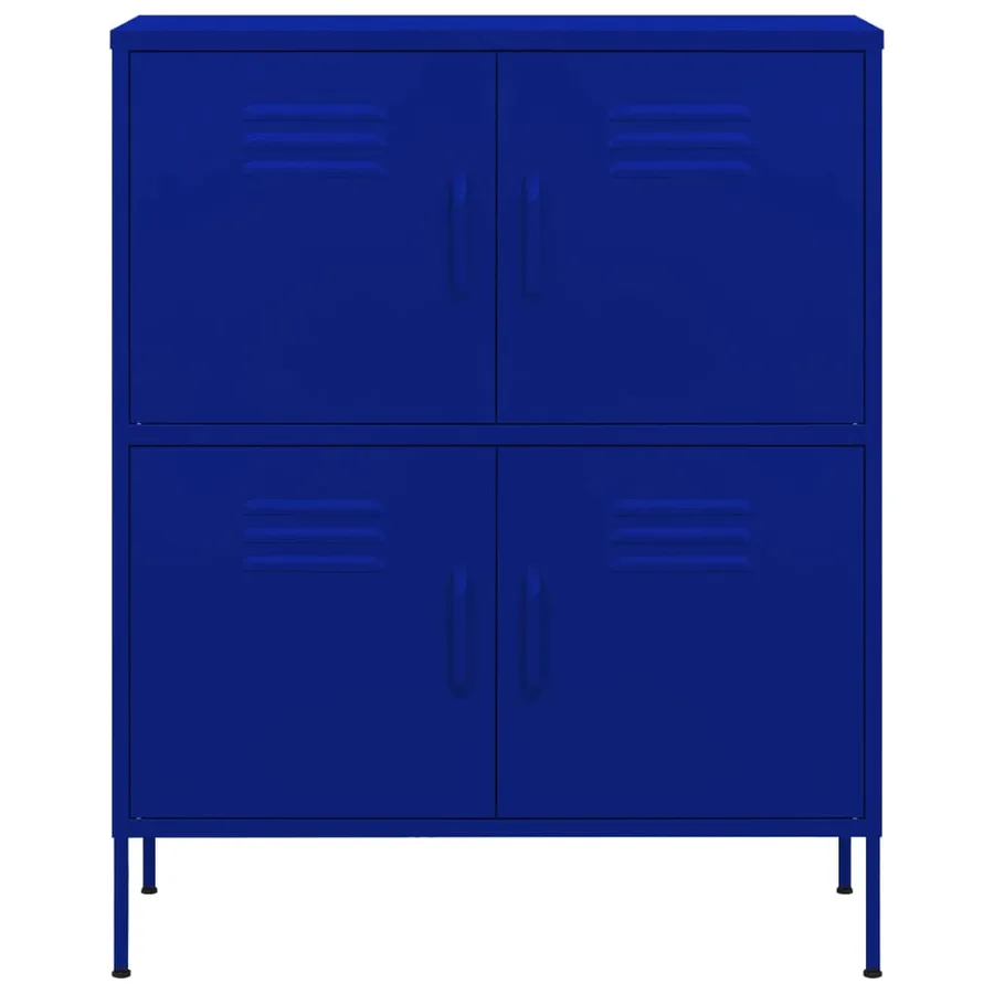 Armoire de rangement Bleu marine 80x35x101,5 cm Acier - 3