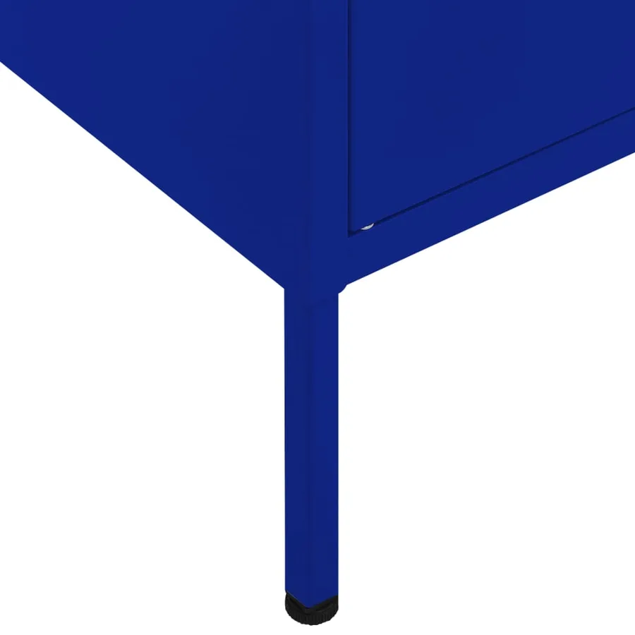 Armoire de rangement Bleu marine 80x35x101,5 cm Acier - 8