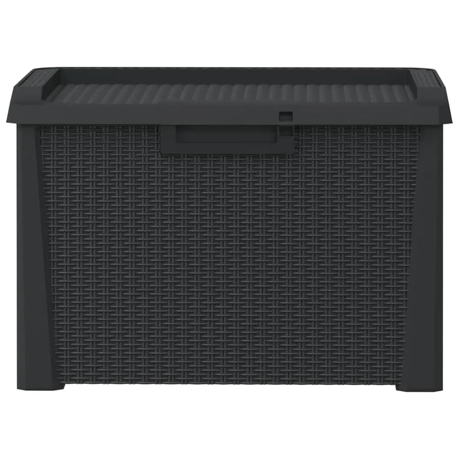 Boîte de rangement de jardin anthracite 125 L PP - 6