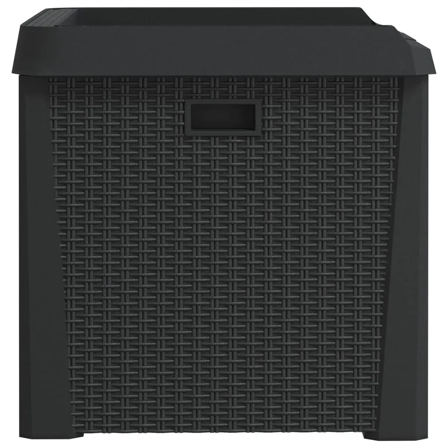Boîte de rangement de jardin anthracite 125 L PP - 7