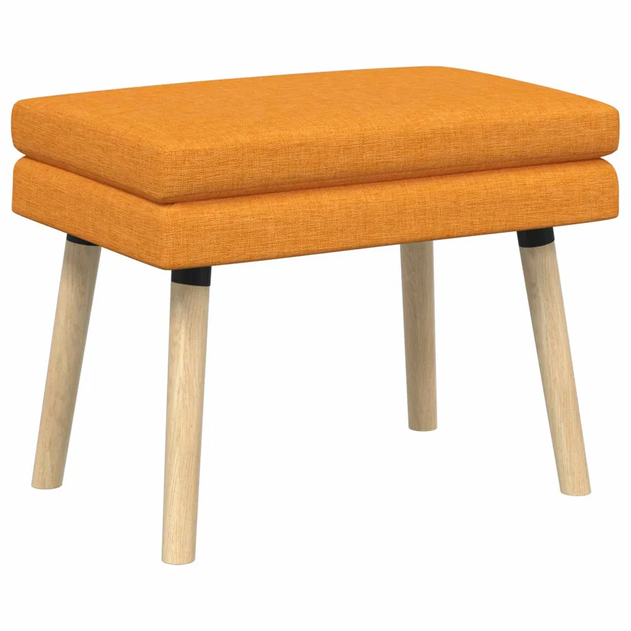 Banc à double couche Jaune foncé 60 x 40 x 46 cm Tissu - 2