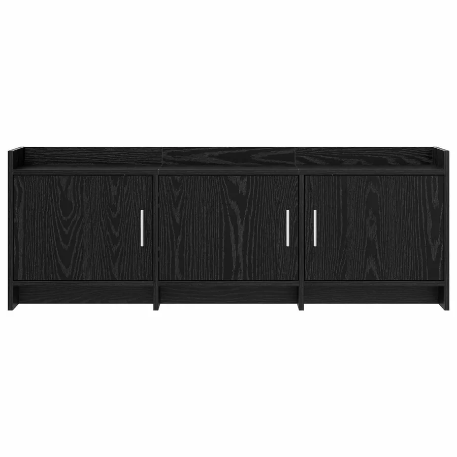 Meuble TV 130 x 33 x 47 cm Chêne noir Bois d'ingénierie - 5