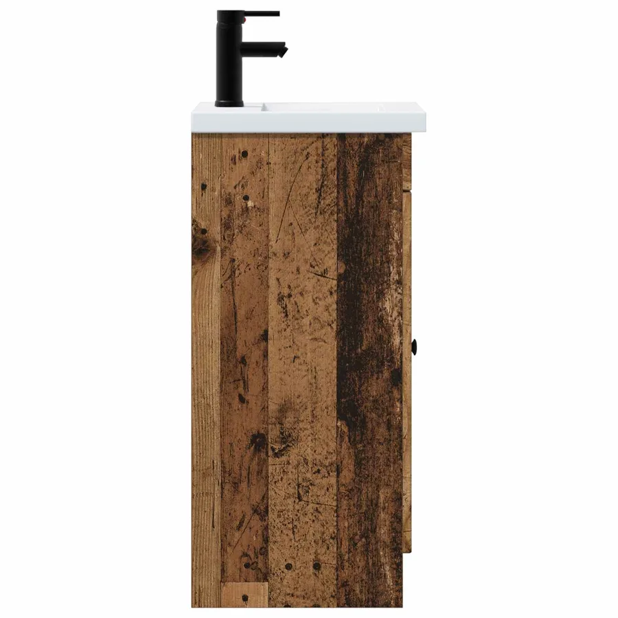 Meuble de salle de bain avec évier Bois ancien - 5