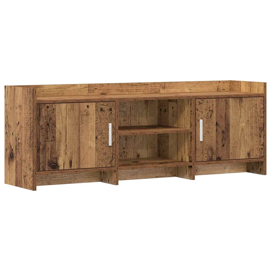 Meuble TV 130 x 33 x 47 cm Bois ancien Bois d'ingénierie - 2