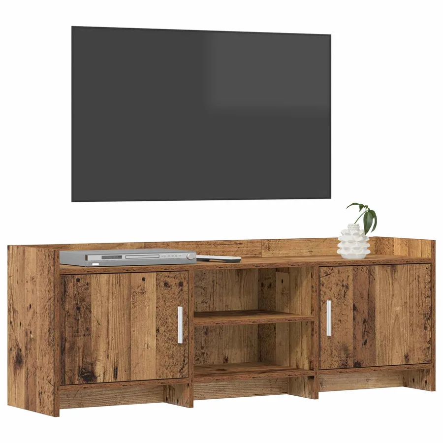 Meuble TV 130 x 33 x 47 cm Bois ancien Bois d'ingénierie - 3