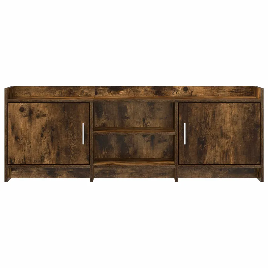 Meuble TV 130 x 33 x 47 cm Chêne fumé Bois d'ingénierie - 5