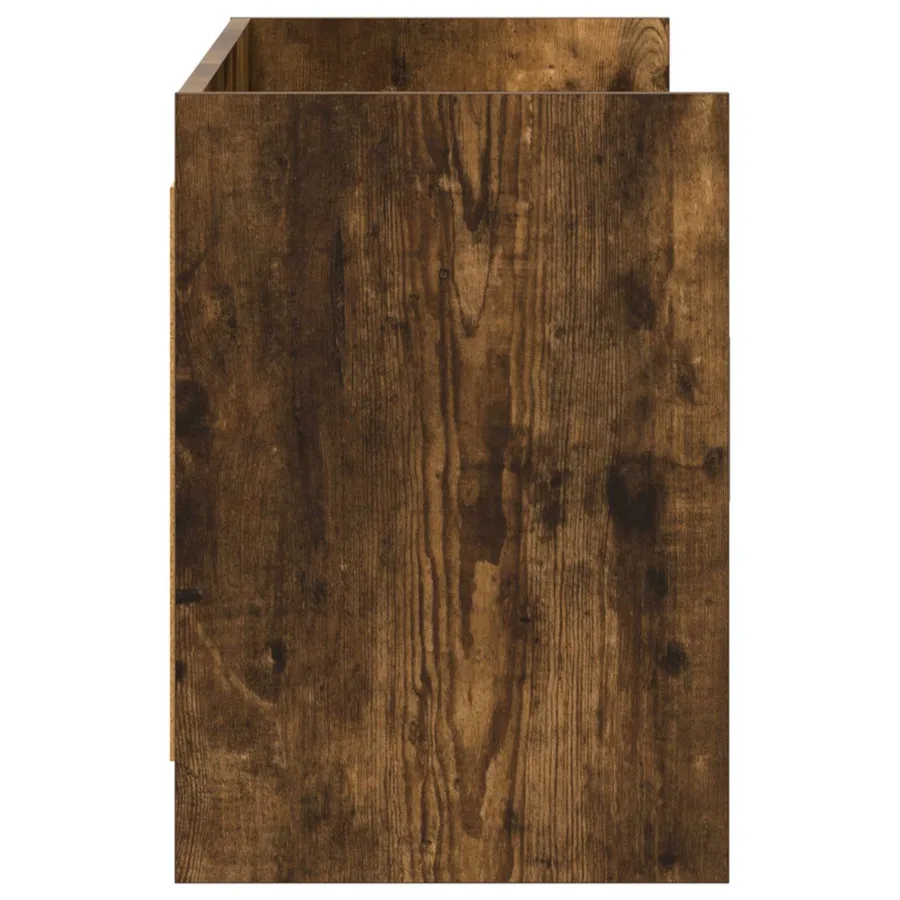 Meuble TV 130 x 33 x 47 cm Chêne fumé Bois d'ingénierie - 6