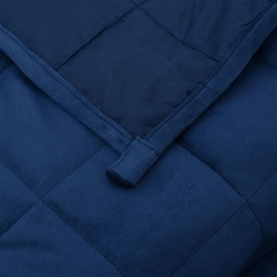 Couverture lestée Bleu 122x183 cm 5 kg Tissu - 5