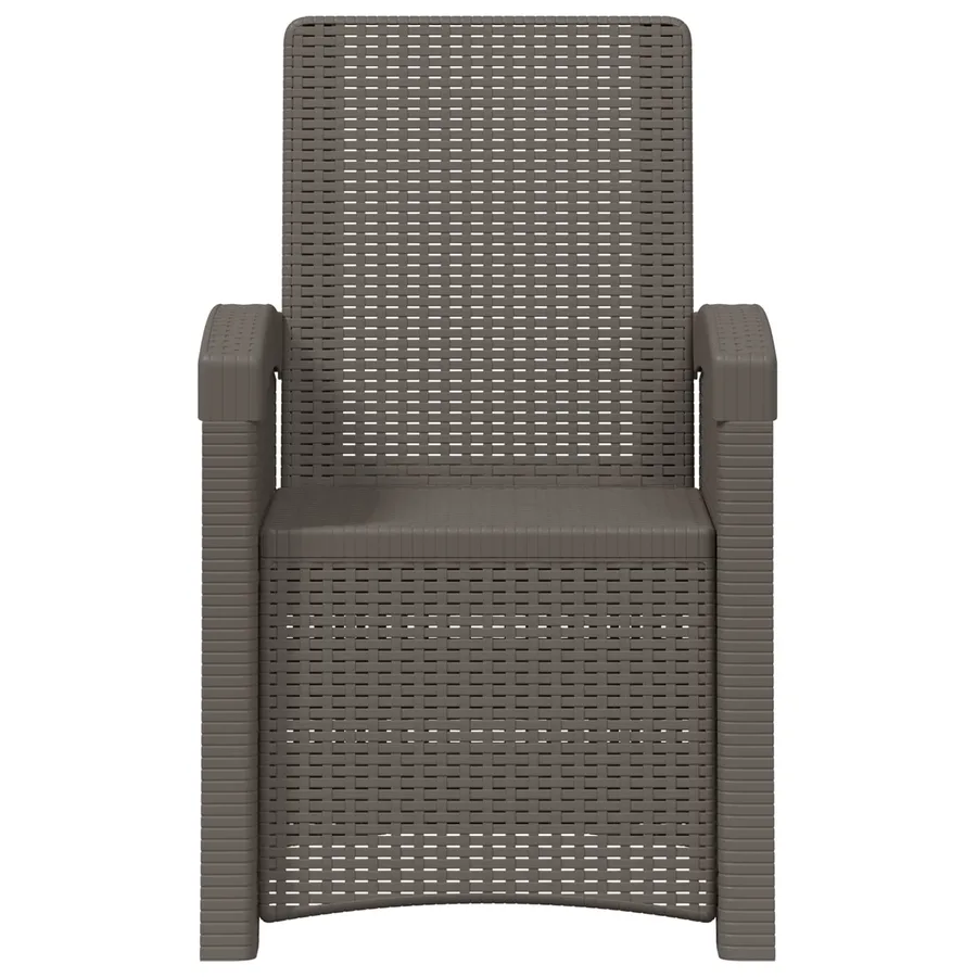 Chaise de jardin inclinable imitant le rotin 2 pcs Anthracite - 14