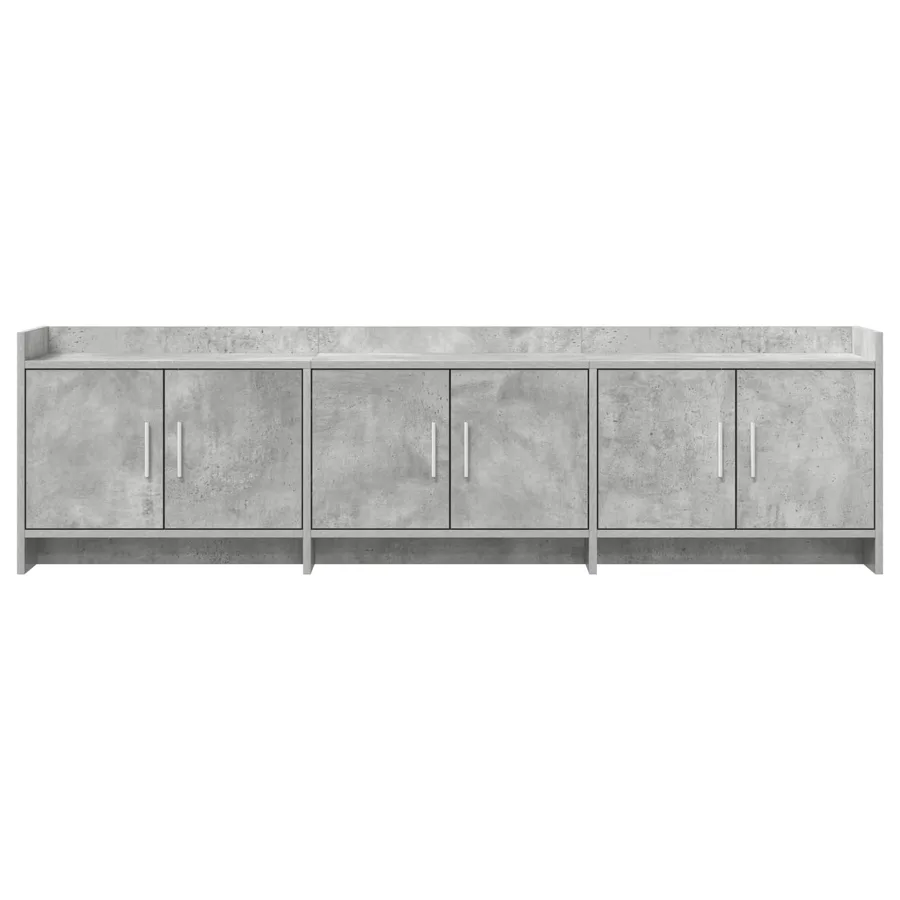 Meuble TV 168 x 33 x 47 cm Gris béton Bois d'ingénierie - 5