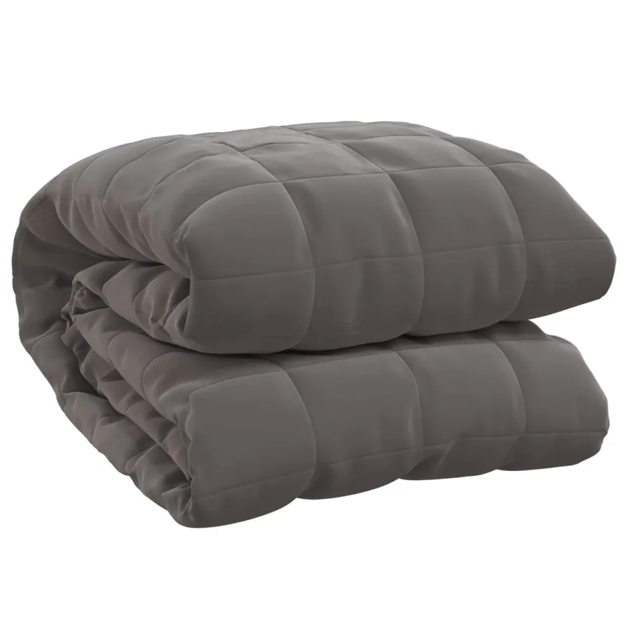 Couverture lestée Gris 200x220 cm 9 kg Tissu - 2