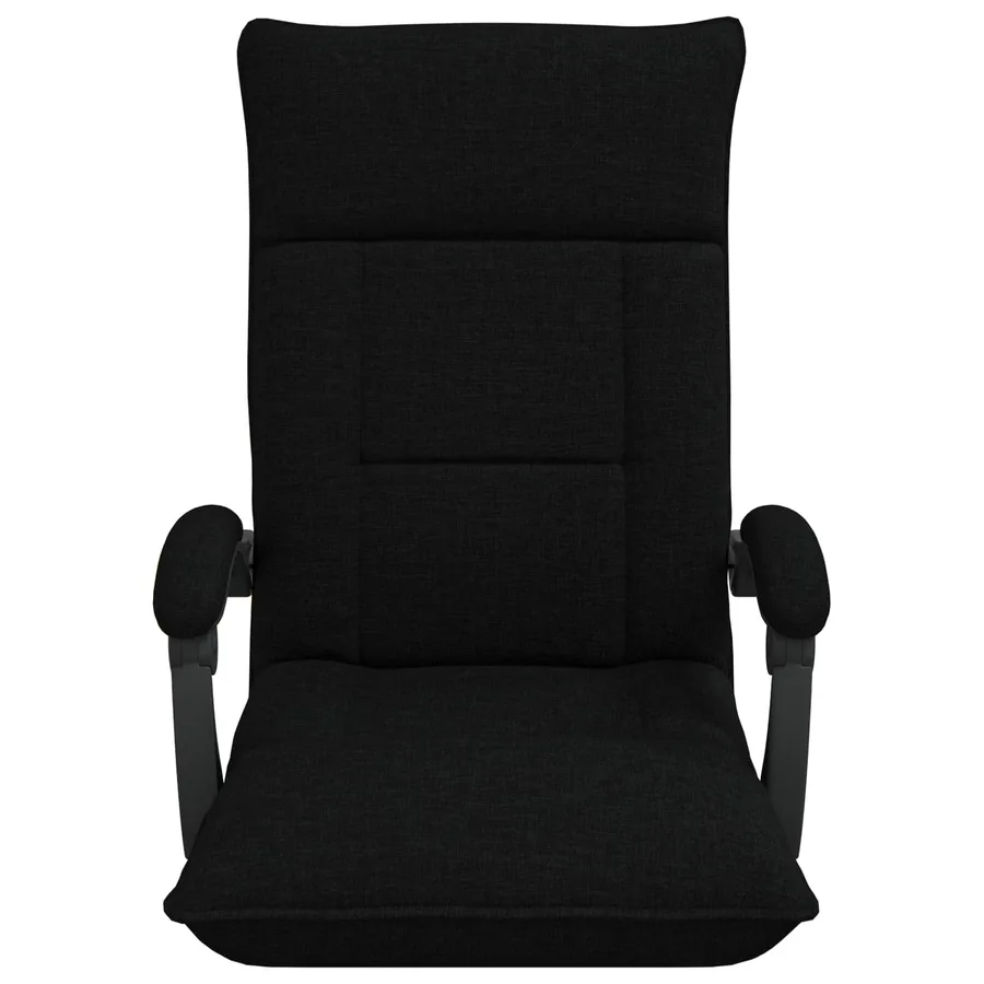 Fauteuil de sol ajustable Noir Tissu - 4