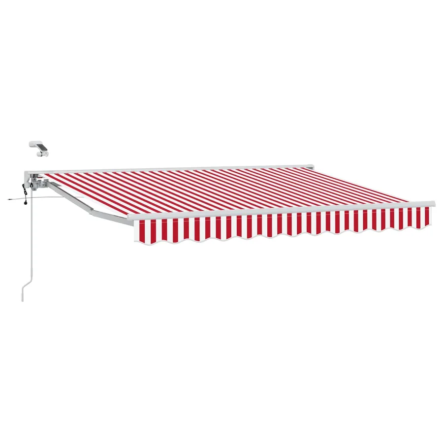Auvent rétractable électrique Rouge et Blanc 2,5 x 2 m - 2