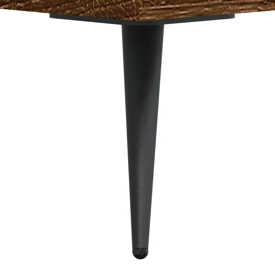 Table basse chêne marron 90x50x40 cm bois d'ingénierie - 11