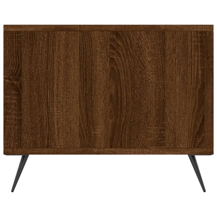 Table basse chêne marron 90x50x40 cm bois d'ingénierie - 7