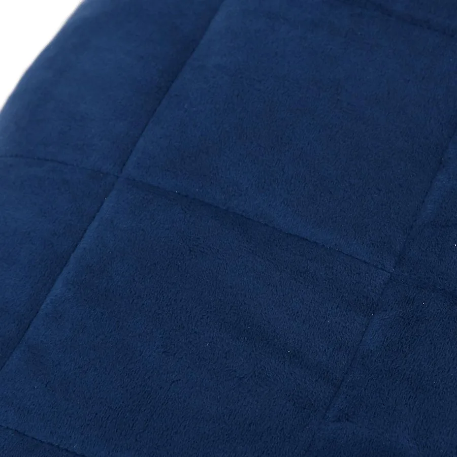 Couverture lestée Bleu 200x200 cm 9 kg Tissu - 4