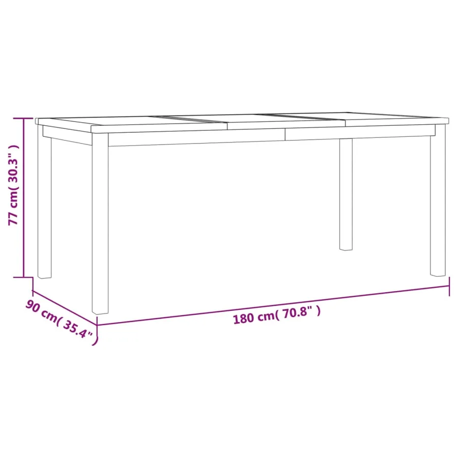 Ensemble à manger de jardin 3 pcs Bois de teck massif - 9