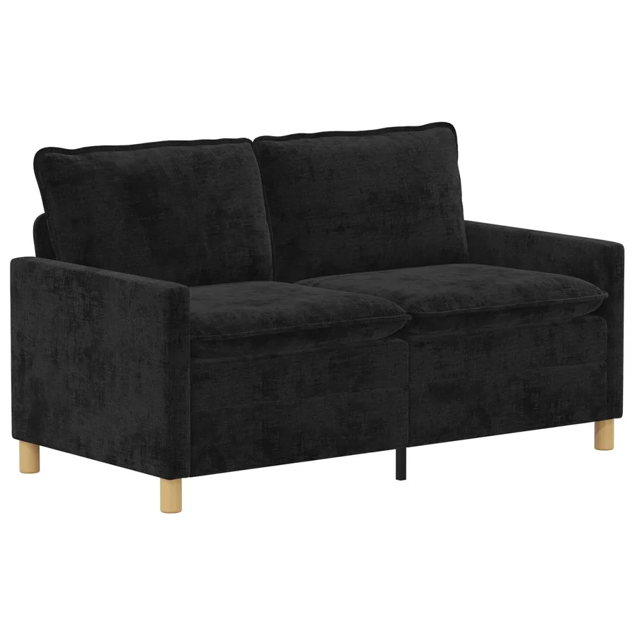 Canapé Noir 156 x 81 x 87,5 cm Polyester - 2