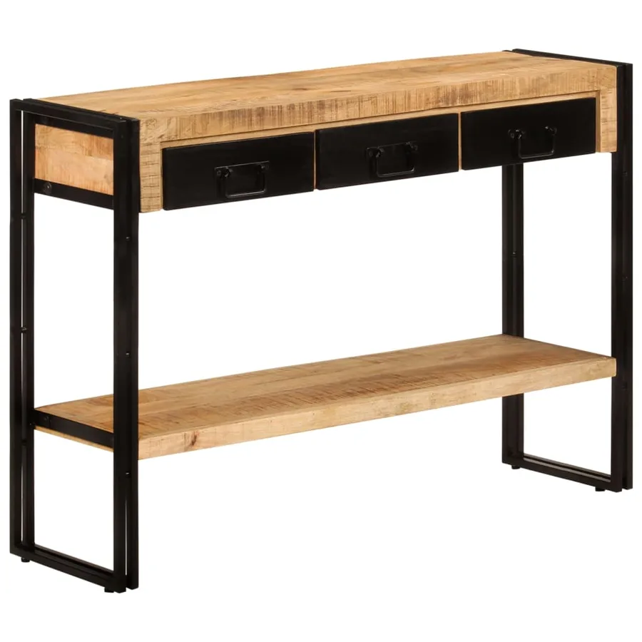 Table console 110x30x76 cm Bois de manguier solide - 9