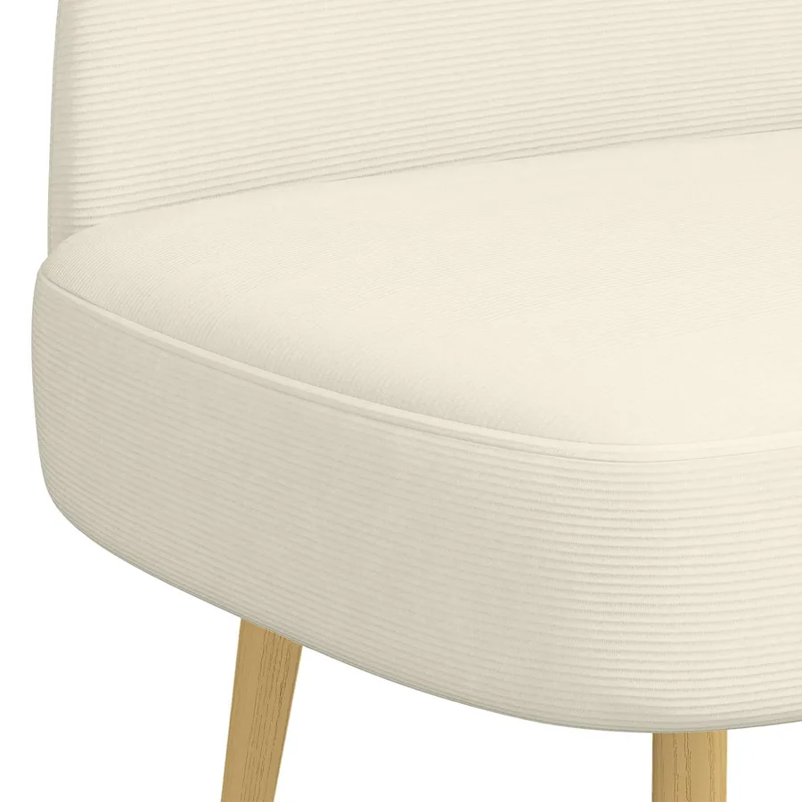 Banc rembourré avec dossier Crème 110 x 60 x 76 cm - 5