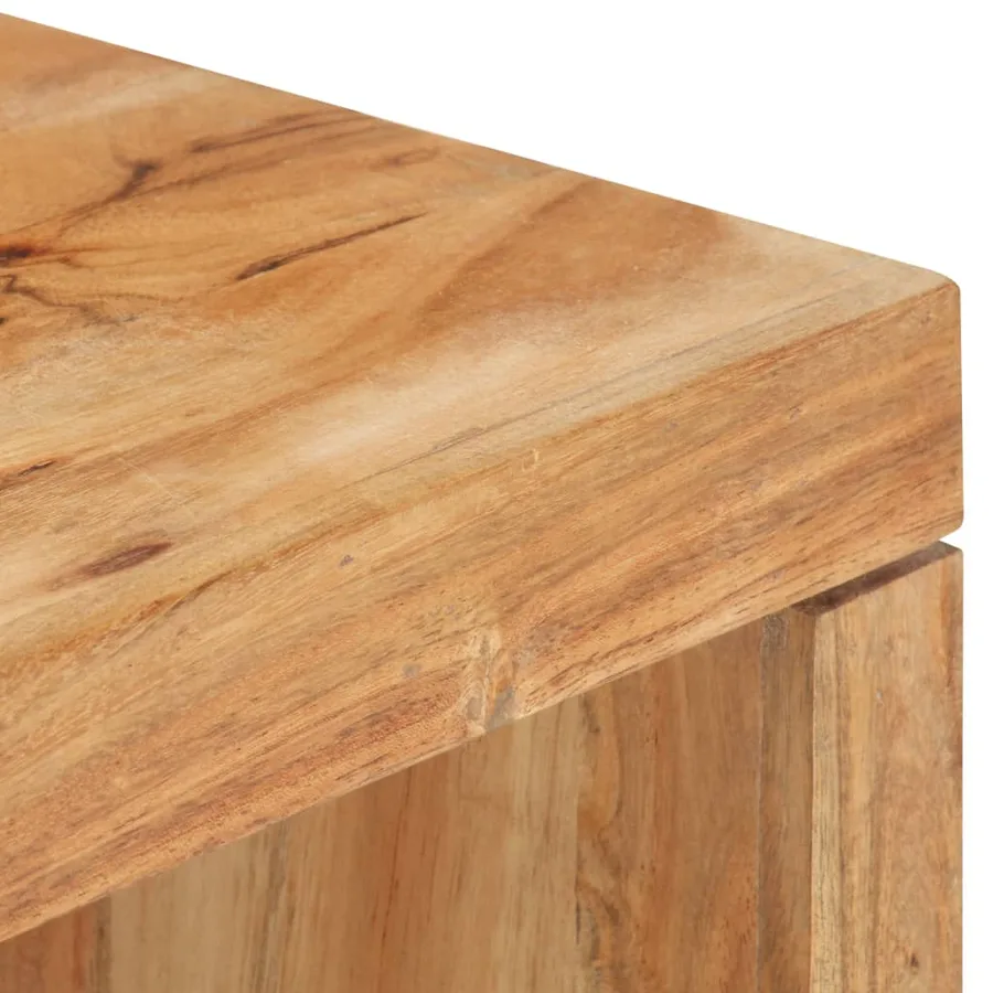 Ensemble de 2 tables basses Bois d'acacia massif - 5