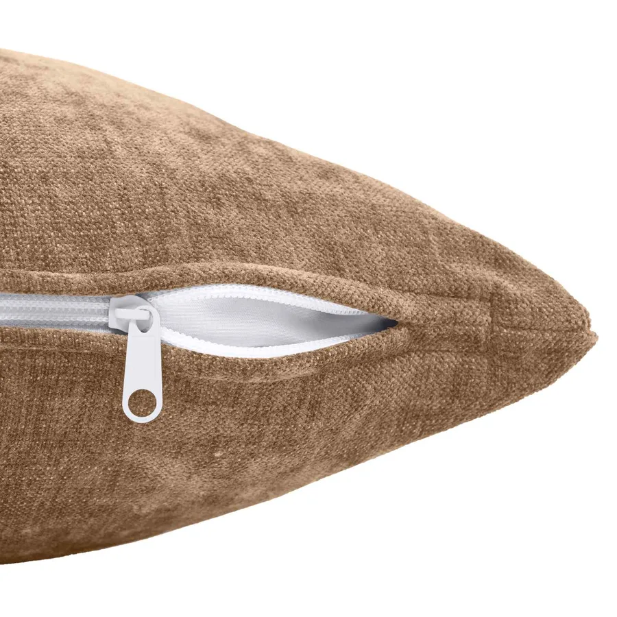 Housse de coussin 12 pcs HEERLEN Marron 40 x 40 cm - 5